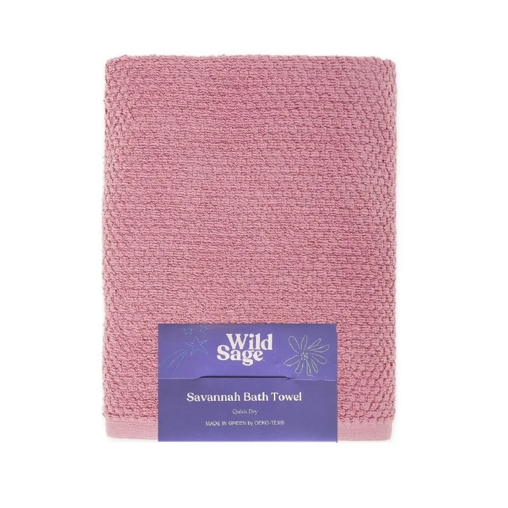 new MAUVE PINK Wild Sage Savannah Quick Dry 90% Cotton 30